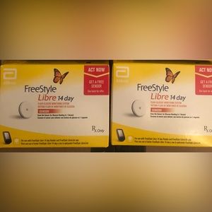 Libre freestyle sensor - 2 boxes included 14 days each - new sealed Exp 6/2023